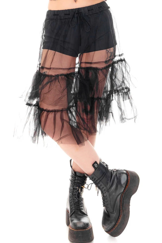 Louisa May Sheer Black Ruffle Skirt 19 Louisa May Sheer Black Ruffle Skirt - Image 19