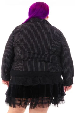 Libby Pinstripe Corset-Lace Shirt -TUNNEL Vision Shop HS115 3588