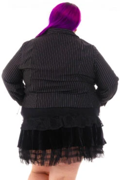 Libby Pinstripe Corset-Lace Shirt -TUNNEL Vision Shop HS115 3589