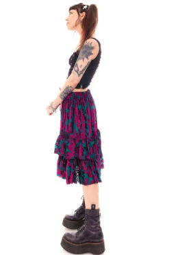 Louisa May Velvet Burnout Ruffle Skirt -TUNNEL Vision Shop HS115 3631 5f8267f9 d65e 460c 9453 f8d4dfd76d51