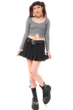 Rosa Grey Lace-Trimmed Thermal Long-Sleever 34 Rosa Grey Lace-Trimmed Thermal Long-Sleever -TUNNEL Vision Shop HS115 3653 ce5afd43 c386 4152 9439 89c6777c495a