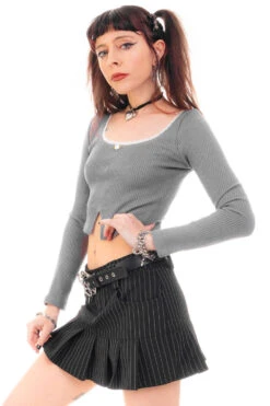 Rosa Grey Lace-Trimmed Thermal Long-Sleever 36 Rosa Grey Lace-Trimmed Thermal Long-Sleever -TUNNEL Vision Shop HS115 3655 db260375 abd9 43eb a0bf c188ba1510c1