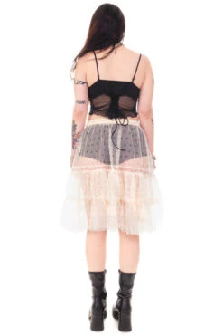 Louisa May Sheer Floral Ruffle Skirt 31 Louisa May Sheer Floral Ruffle Skirt -TUNNEL Vision Shop HS115 3663