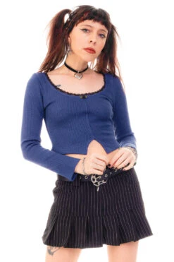 Rosa Blue Lace-Trimmed Thermal Long-Sleever 36 Rosa Blue Lace-Trimmed Thermal Long-Sleever -TUNNEL Vision Shop HS115 3684 28db8f9d a241 482f a6b3 07dfffb8a361