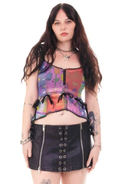 Gwendolyn Printed Tie-Up Camisole -TUNNEL Vision Shop HS115 3691