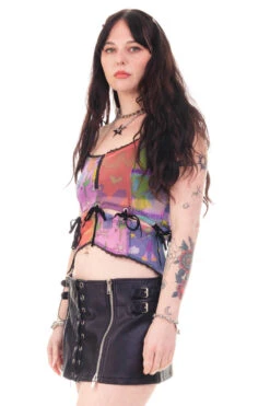 Gwendolyn Printed Tie-Up Camisole -TUNNEL Vision Shop HS115 3692