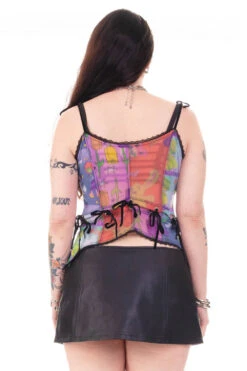 Gwendolyn Printed Tie-Up Camisole -TUNNEL Vision Shop HS115 3694