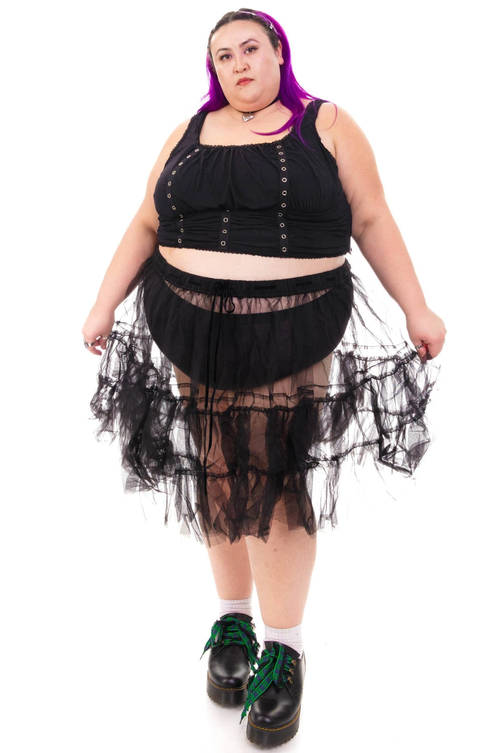 Louisa May Sheer Black Ruffle Skirt 13 Louisa May Sheer Black Ruffle Skirt - Image 13