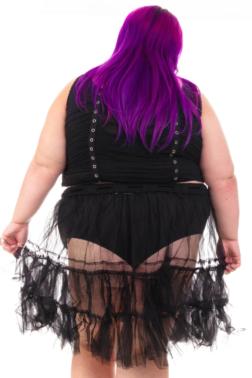 Louisa May Sheer Black Ruffle Skirt 17 Louisa May Sheer Black Ruffle Skirt - Image 17