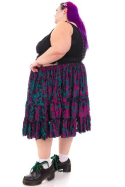 Louisa May Velvet Burnout Ruffle Skirt -TUNNEL Vision Shop HS115 3731