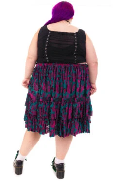 Louisa May Velvet Burnout Ruffle Skirt -TUNNEL Vision Shop HS115 3732