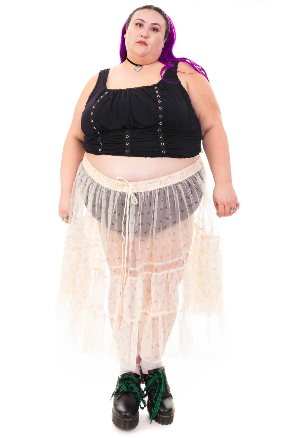 Louisa May Sheer Floral Ruffle Skirt 13 Louisa May Sheer Floral Ruffle Skirt - Image 13