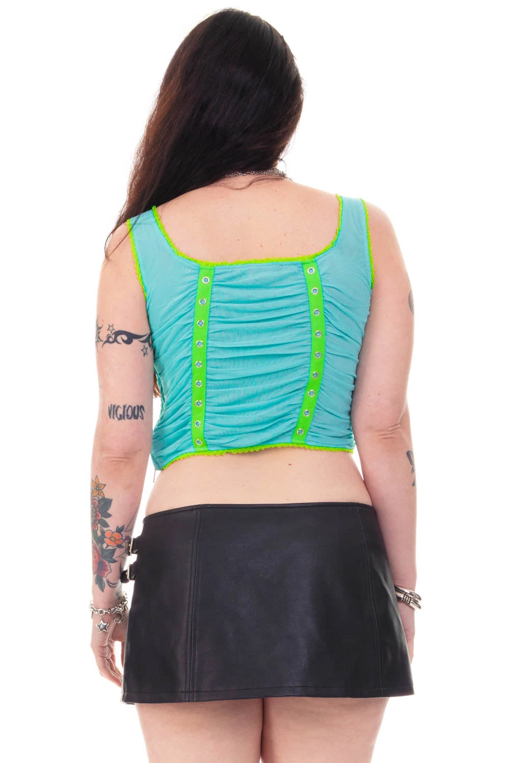 Lexi Aqua Grommet Top 8 Lexi Aqua Grommet Top - Image 8