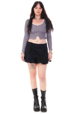 Rosa Grey Lace-Trimmed Thermal Long-Sleever 24 Rosa Grey Lace-Trimmed Thermal Long-Sleever -TUNNEL Vision Shop HS115 3837