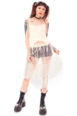 Louisa May Sheer Floral Ruffle Skirt 38 Louisa May Sheer Floral Ruffle Skirt -TUNNEL Vision Shop HS115 3850 c5e2ddc1 d97d 4c2c 8baf 5288f4c64ea5