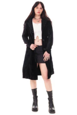 Mazzy Black Longline Jacket 28 Mazzy Black Longline Jacket -TUNNEL Vision Shop HS115 3895