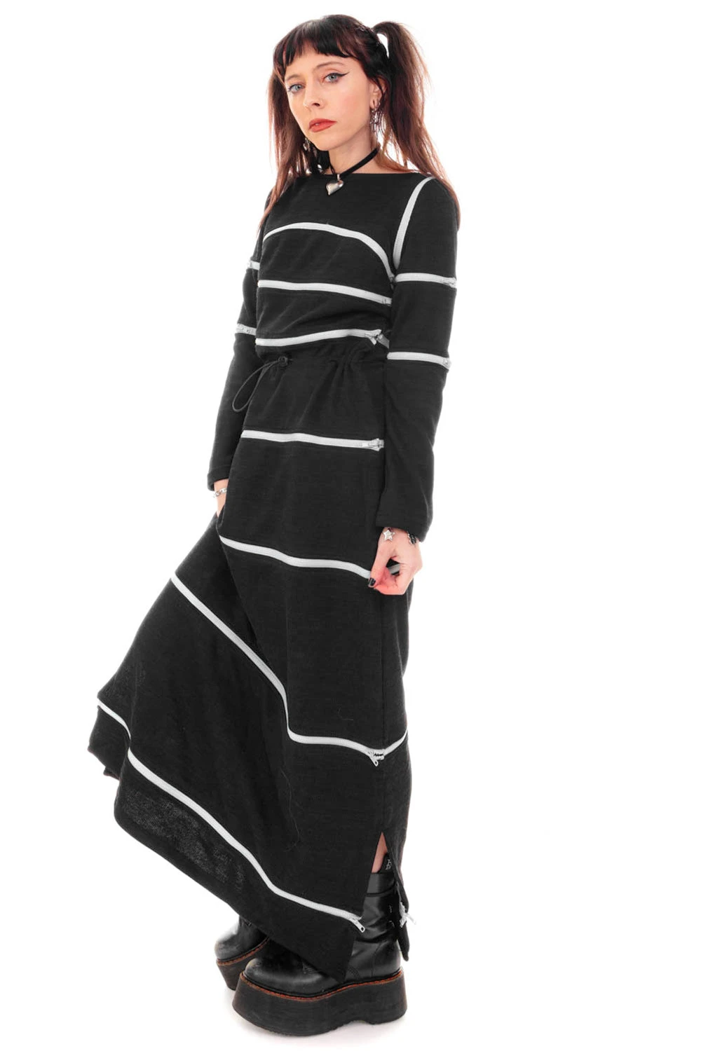 40-in-1 Black Zip-Off Convertible Dress 15 40-in-1 Black Zip-Off Convertible Dress - Image 15