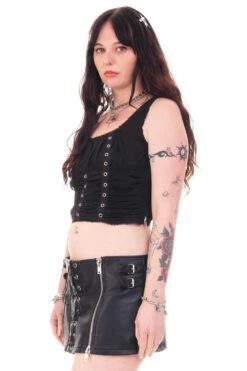 Lexi Black Grommet Top 28 Lexi Black Grommet Top -TUNNEL Vision Shop HS115 3957