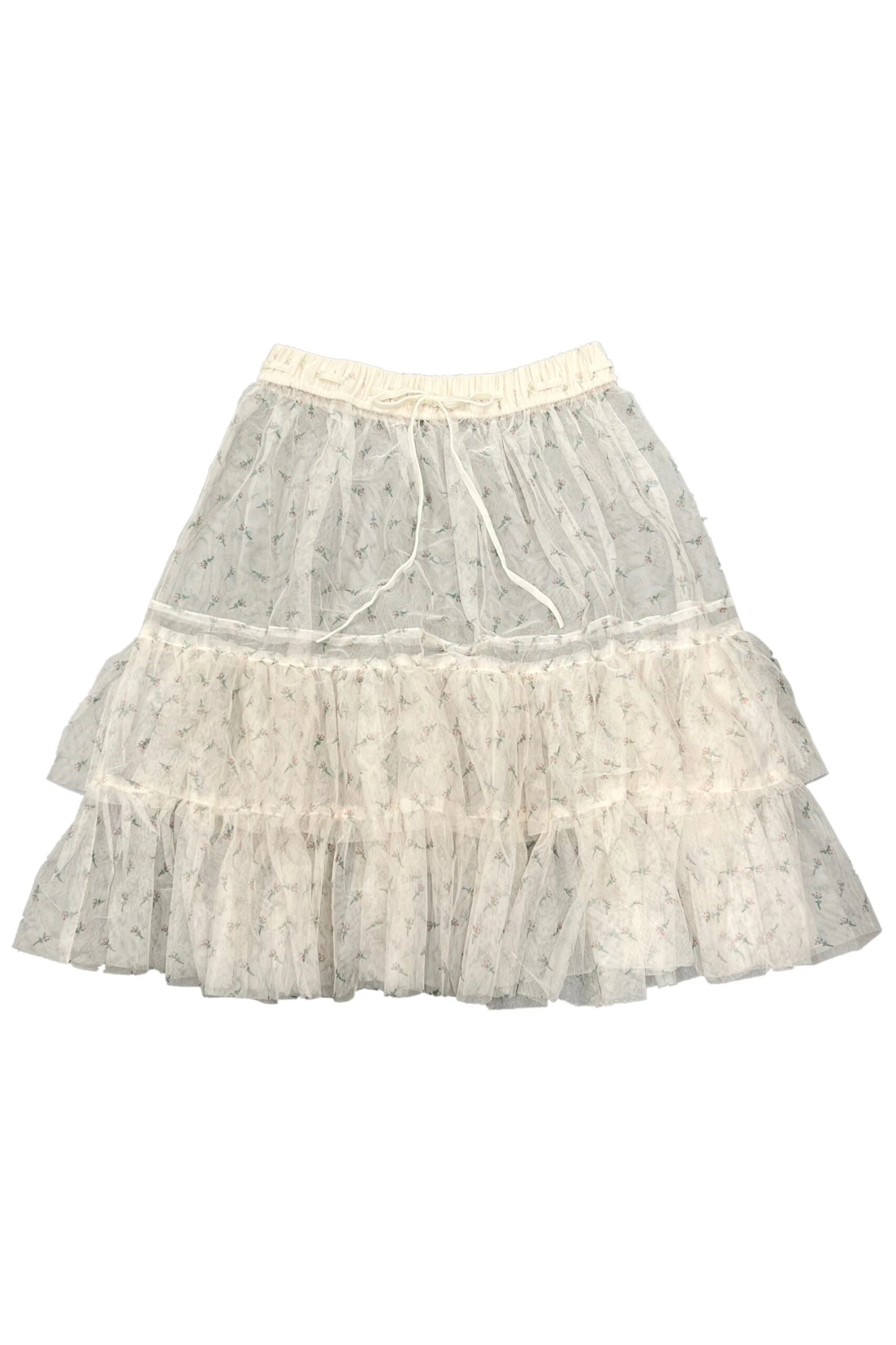 Louisa May Sheer Floral Ruffle Skirt 1 Louisa May Sheer Floral Ruffle Skirt
