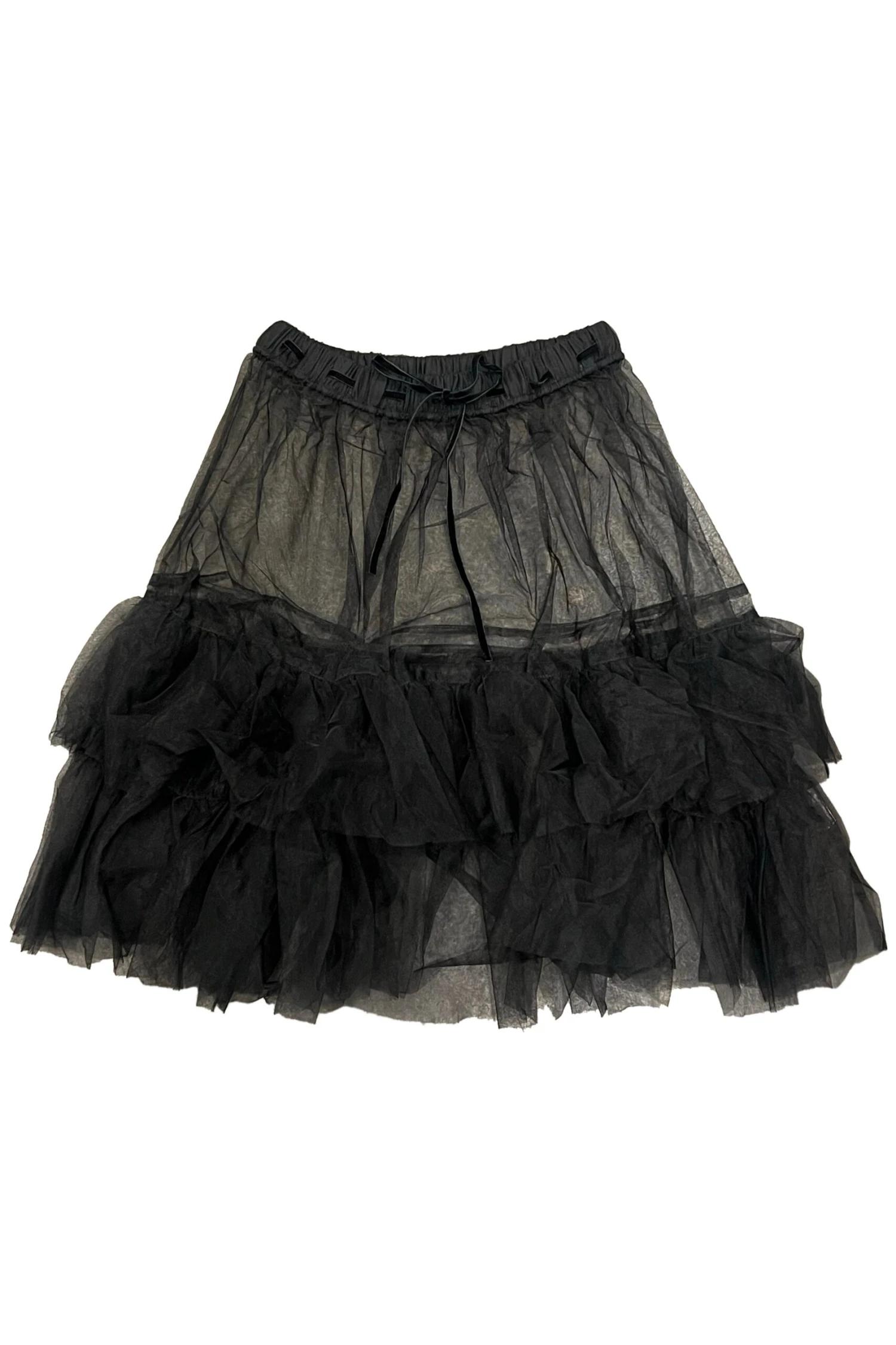 Louisa May Sheer Black Ruffle Skirt 1 Louisa May Sheer Black Ruffle Skirt