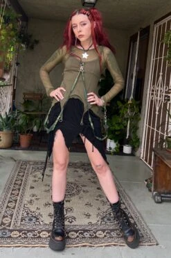 Gish Olive Convertible 3-in-1 Layered Top -TUNNEL Vision Shop IMG 0410