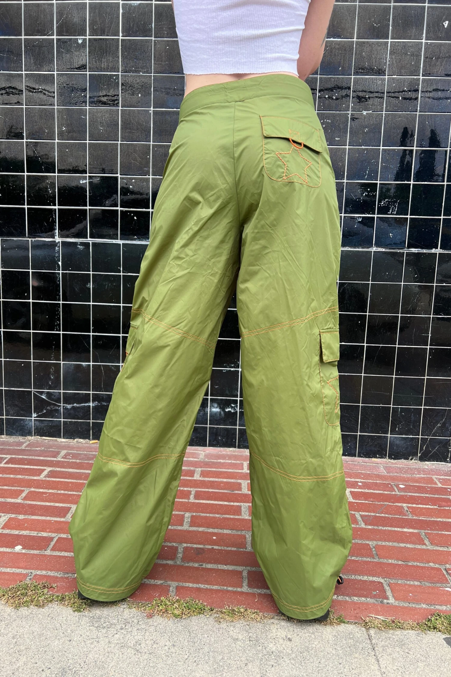 Splendor Olive Parachute Pants 11 Splendor Olive Parachute Pants - Image 11