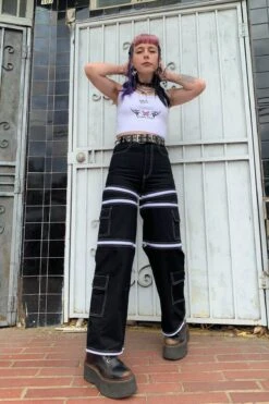 Black 5-in-1 Convertible Zip-Off Cargo Pants -TUNNEL Vision Shop IMG 15502