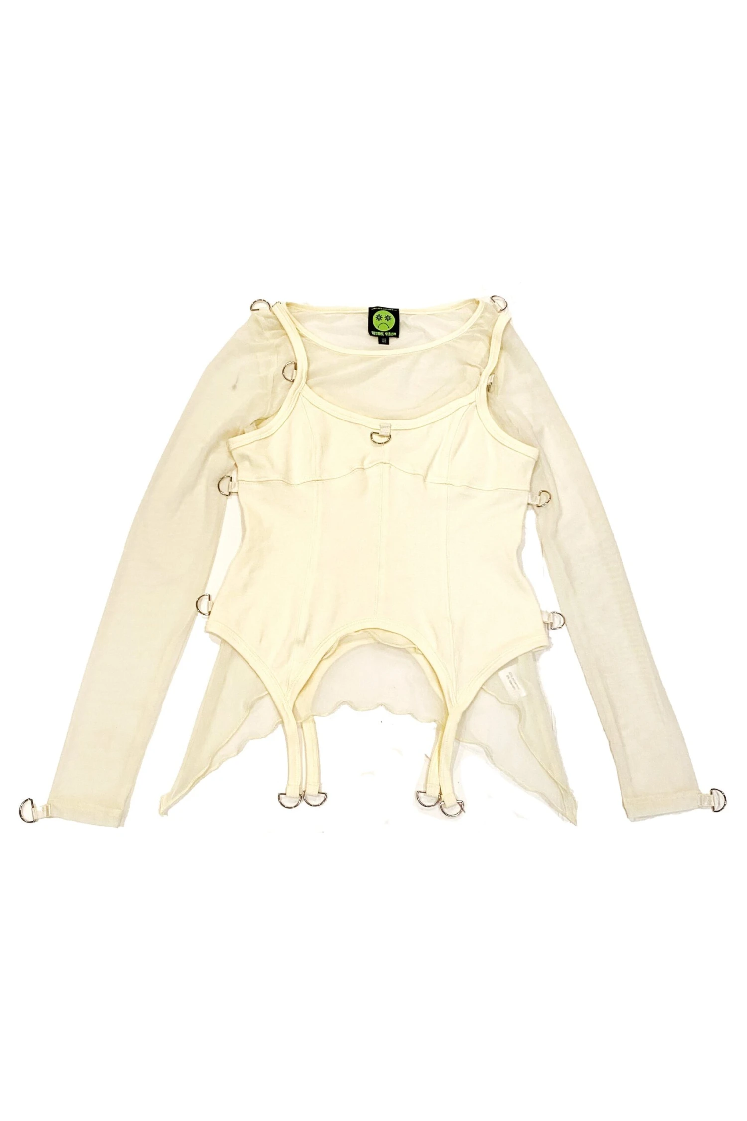 Gish Cream Convertible 3-in-1 Layered Top 3 Gish Cream Convertible 3-in-1 Layered Top - Image 3