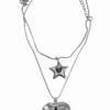 Heart & Star Choker Set