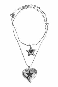 Heart & Star Choker Set