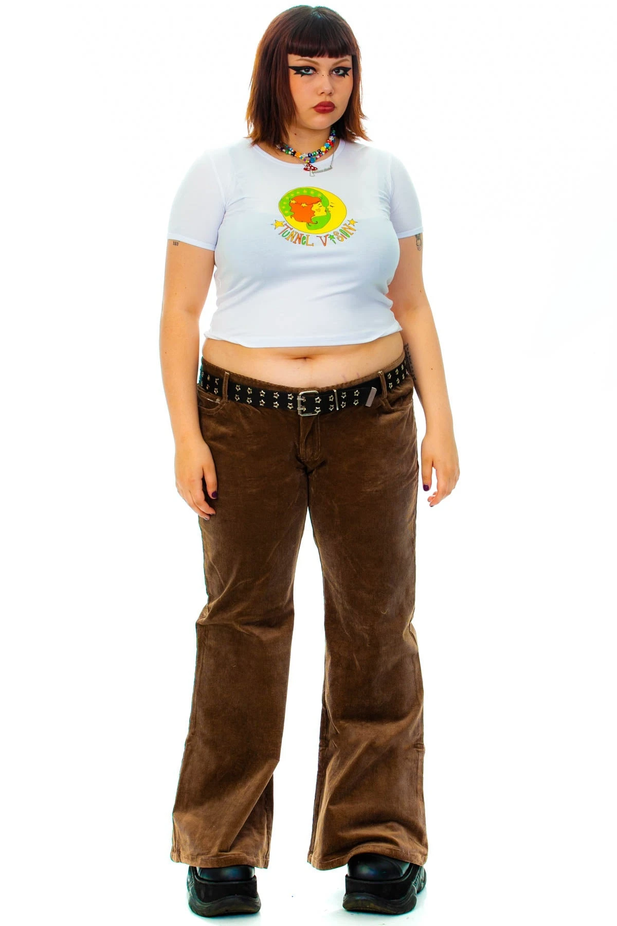 TUNNEL VISION SECONDHAND (GRADE A) Melody Brown Corduroy Flares 2 TUNNEL VISION SECONDHAND (GRADE A) Melody Brown Corduroy Flares - Image 2