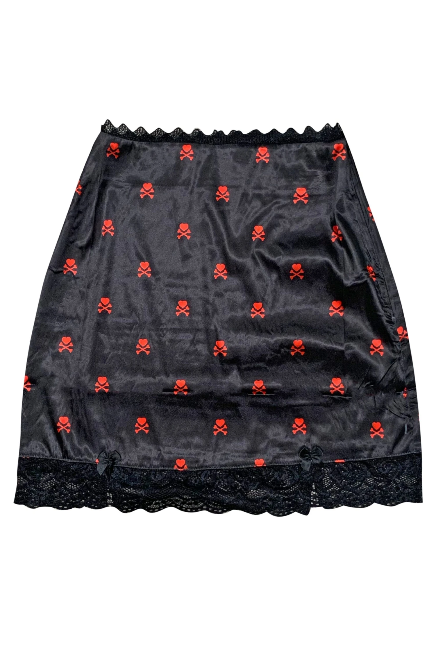 Kiki Heart Crossbones Lace-Trim Mini Skirt 1 Kiki Heart Crossbones Lace-Trim Mini Skirt