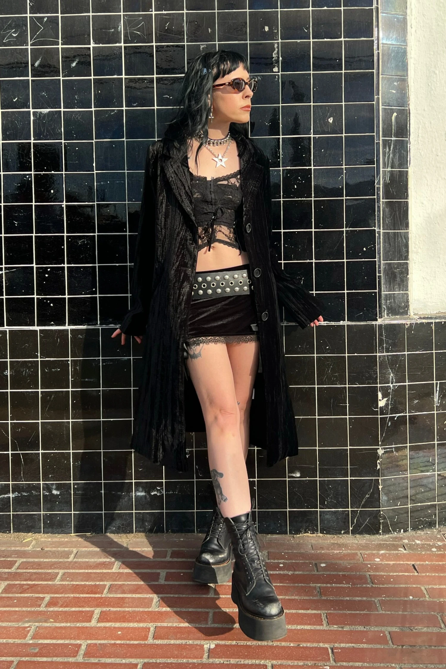 Mazzy Black Longline Jacket 4 Mazzy Black Longline Jacket - Image 4