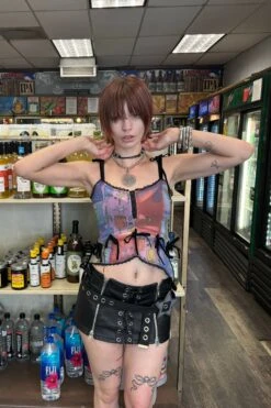 Gwendolyn Printed Tie-Up Camisole -TUNNEL Vision Shop IMG 7086 2 copy