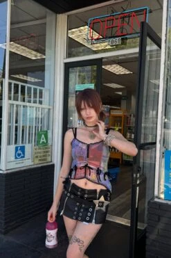 Gwendolyn Printed Tie-Up Camisole -TUNNEL Vision Shop IMG 7109 2 copy