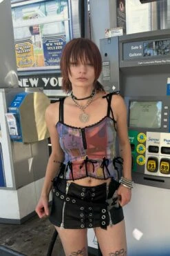 Gwendolyn Printed Tie-Up Camisole -TUNNEL Vision Shop IMG 7121 copy