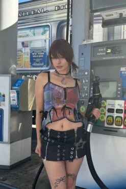 Gwendolyn Printed Tie-Up Camisole -TUNNEL Vision Shop IMG 7153 copy