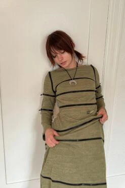 40-in-1 Olive Green Zip-Off Convertible Dress 28 40-in-1 Olive Green Zip-Off Convertible Dress -TUNNEL Vision Shop IMG 7465 copy