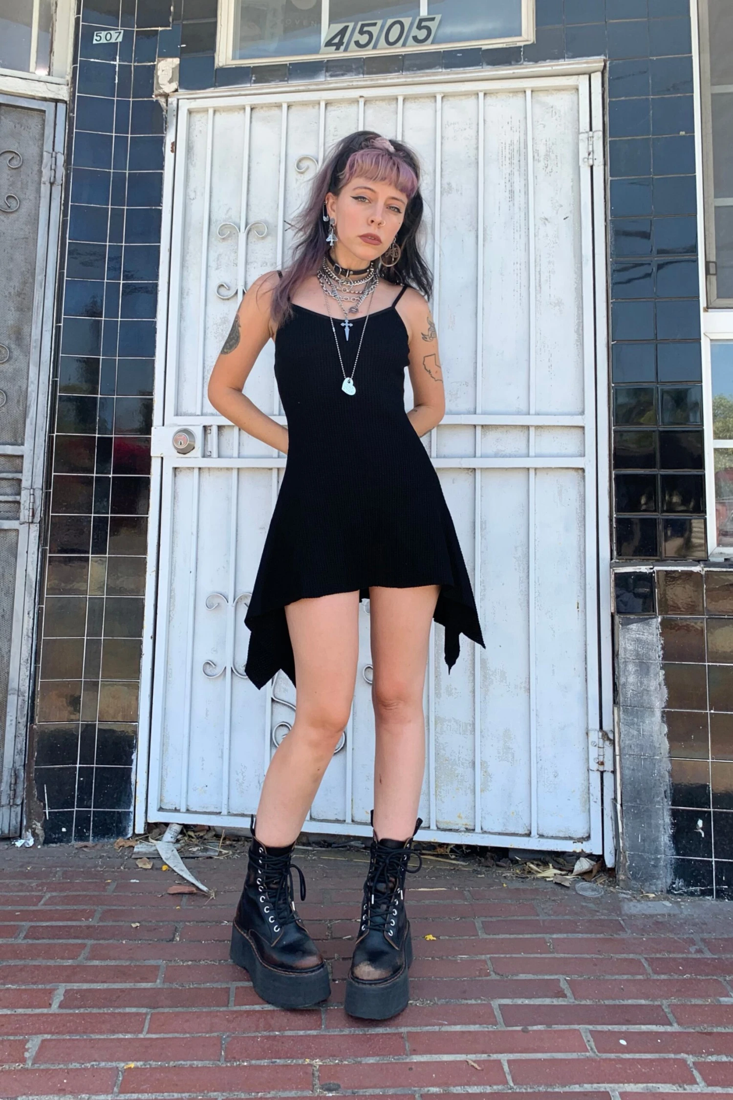 Black Thermal Dystopia Dress 2 Black Thermal Dystopia Dress - Image 2