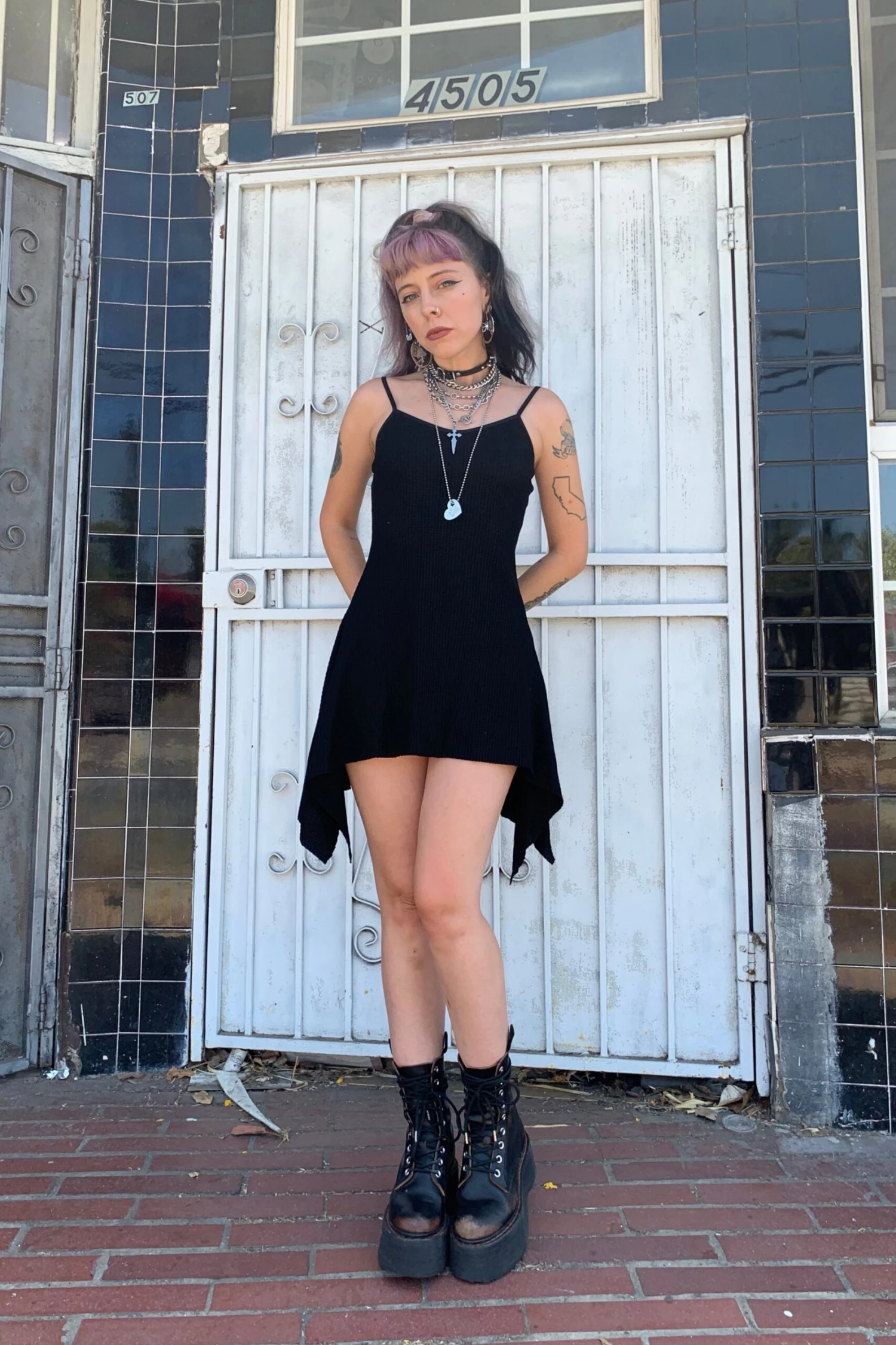 Black Thermal Dystopia Dress 5 Black Thermal Dystopia Dress - Image 5