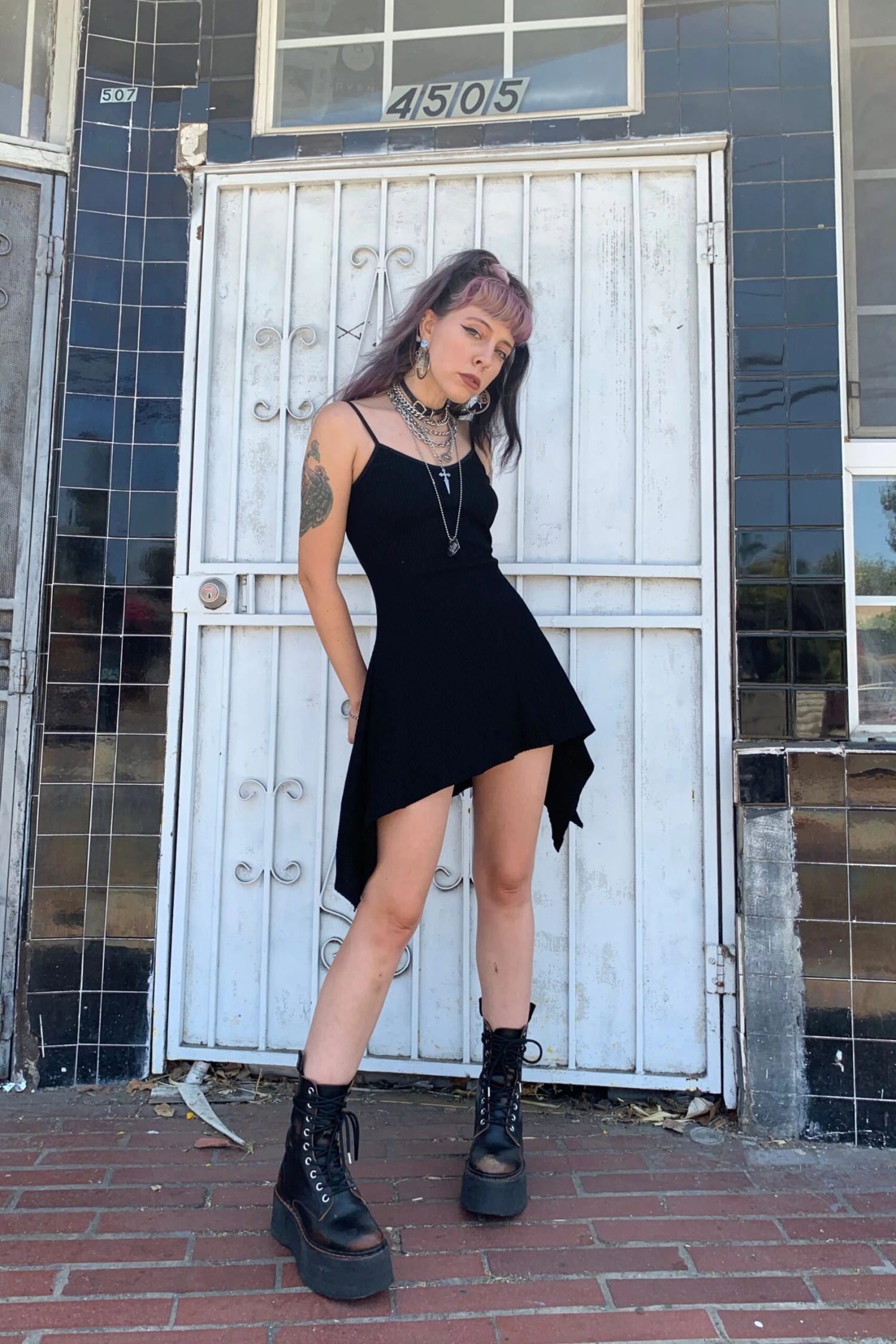 Black Thermal Dystopia Dress 7 Black Thermal Dystopia Dress - Image 7