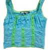 Lexi Aqua Grommet Top