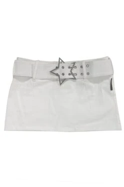 Amber White Stretch Mini Skort