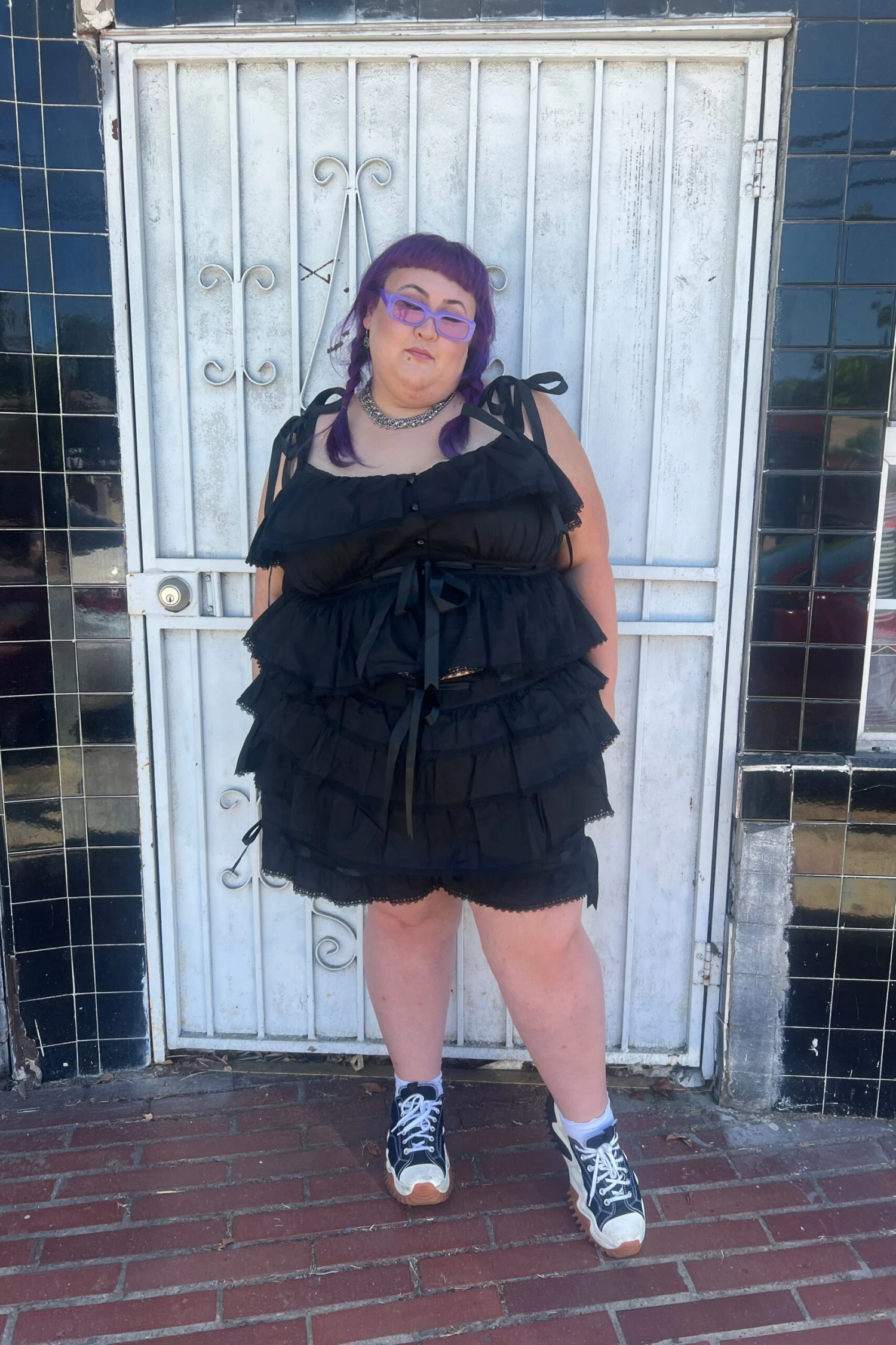 Fern Black Bloomer Shorts 6 Fern Black Bloomer Shorts - Image 6