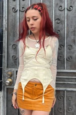 Gish Cream Convertible 3-in-1 Layered Top 32 Gish Cream Convertible 3-in-1 Layered Top -TUNNEL Vision Shop WHT1 a372e6bd 11de 4f0e 81f3 0ab6dc26ee46