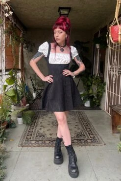 Alicia Underbust Pinstripe Dress -TUNNEL Vision Shop adsv