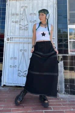 Black Carmen 5-in-1 Convertible Cargo Skirt 26 Black Carmen 5-in-1 Convertible Cargo Skirt -TUNNEL Vision Shop blk6 58575968 5142 4333 9eed 7d3dd40d0392