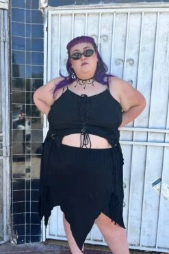 Black Fairy Apocalypse Skirt 38 Black Fairy Apocalypse Skirt -TUNNEL Vision Shop blkskirtaya1