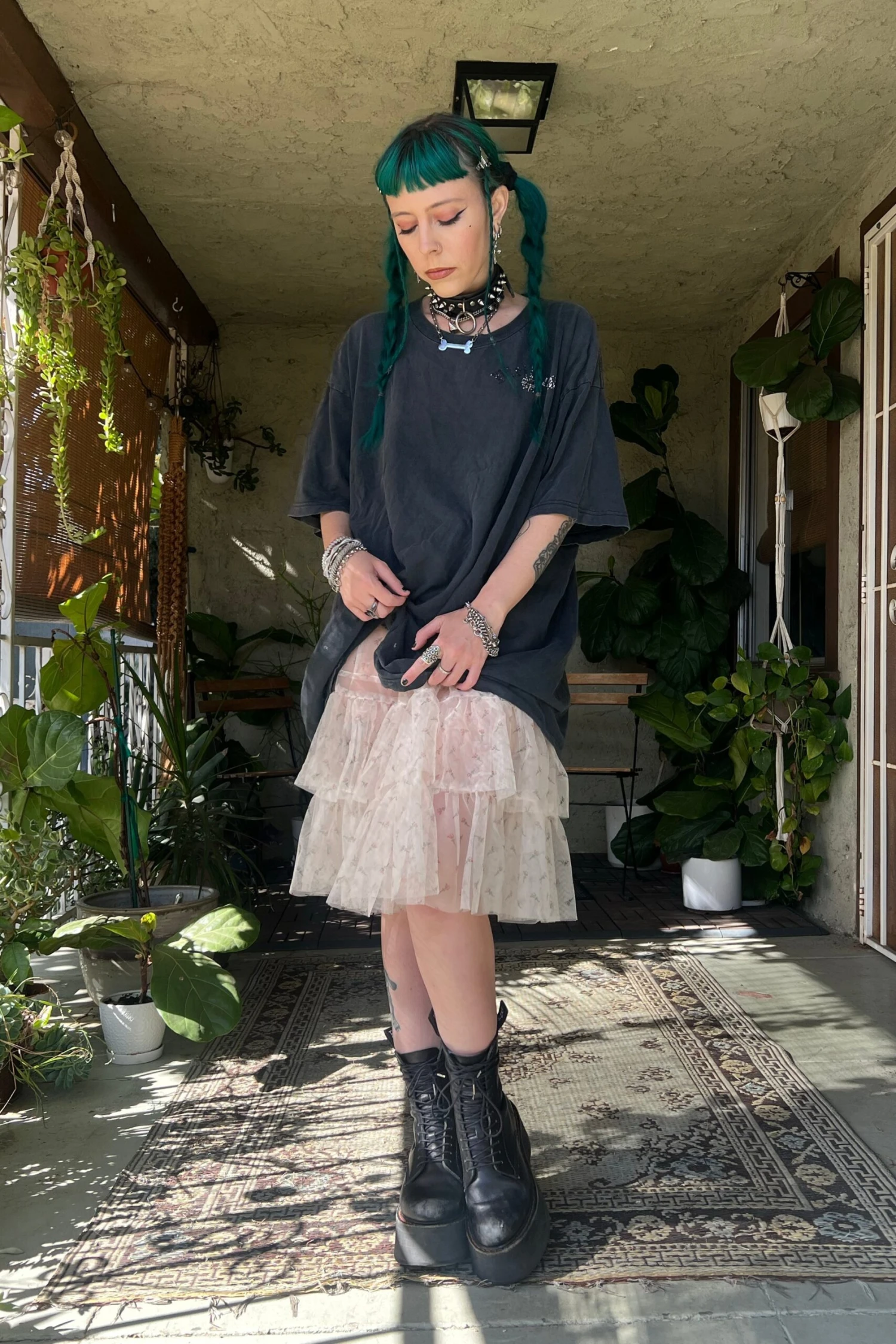 Louisa May Sheer Floral Ruffle Skirt 8 Louisa May Sheer Floral Ruffle Skirt - Image 8