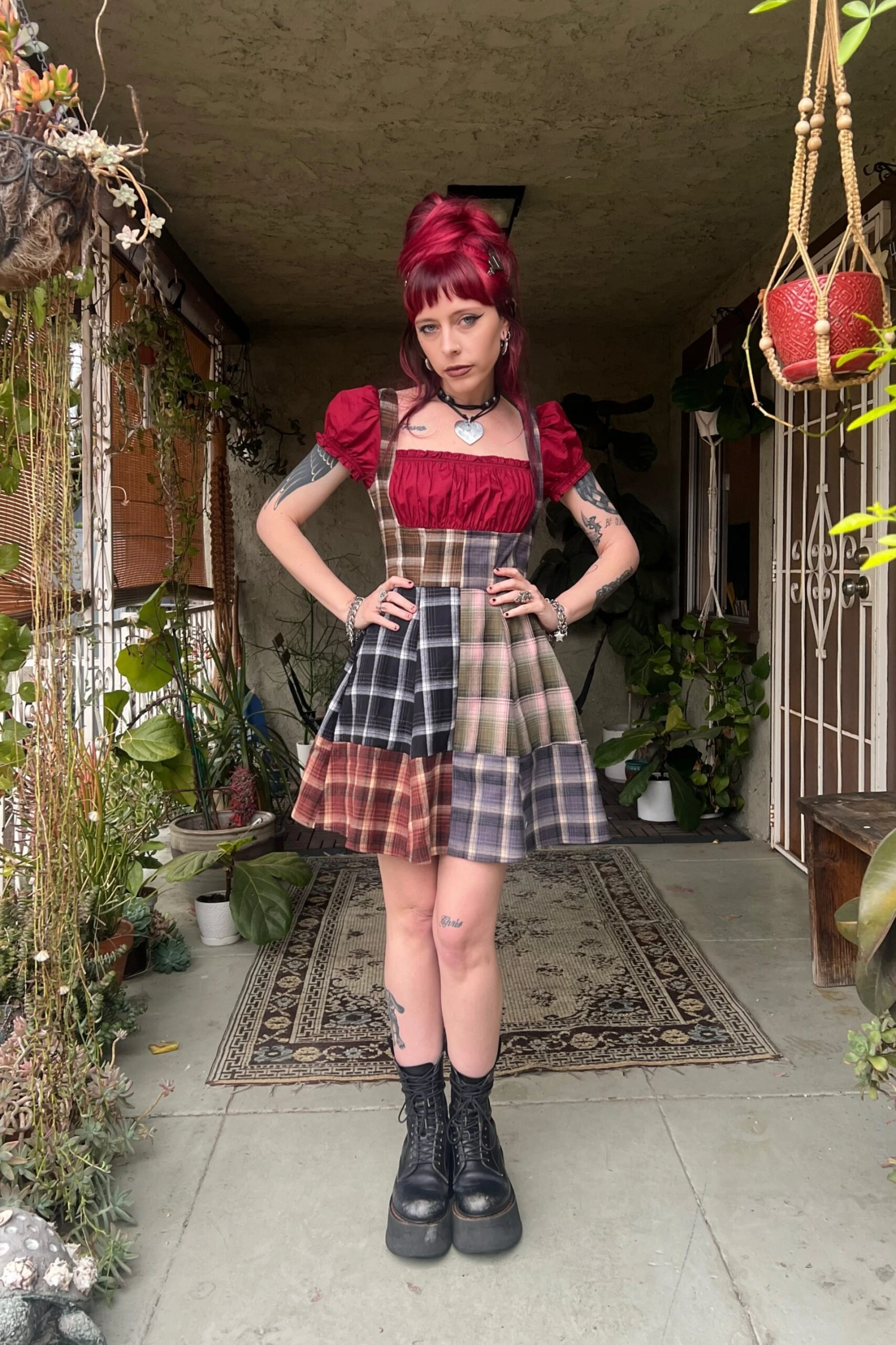 Alicia Underbust Patchwork Dress 3 Alicia Underbust Patchwork Dress - Image 3